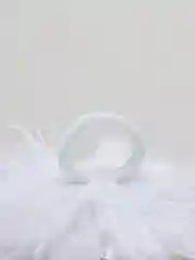 Белый бантики на резинке / Школьные банты /
