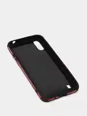 Угольный чехол усиленный с рамкой для Samsung Galaxy A01, силиконовый