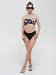 Черный раздельный купальник женский