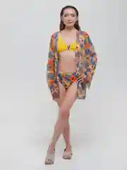 Желтый раздельный купальник 3 в 1