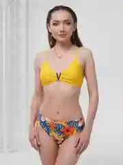 Желтый раздельный купальник 3 в 1