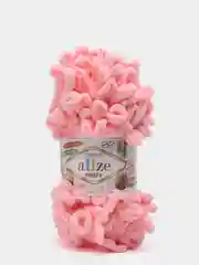 Пастельно-коралловый пряжа Alize Puffy петельки