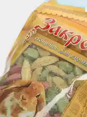 Лакомства для грызунов и кроликов, блестящая шерстка и крепкие зубки, Закрома, 60 гр