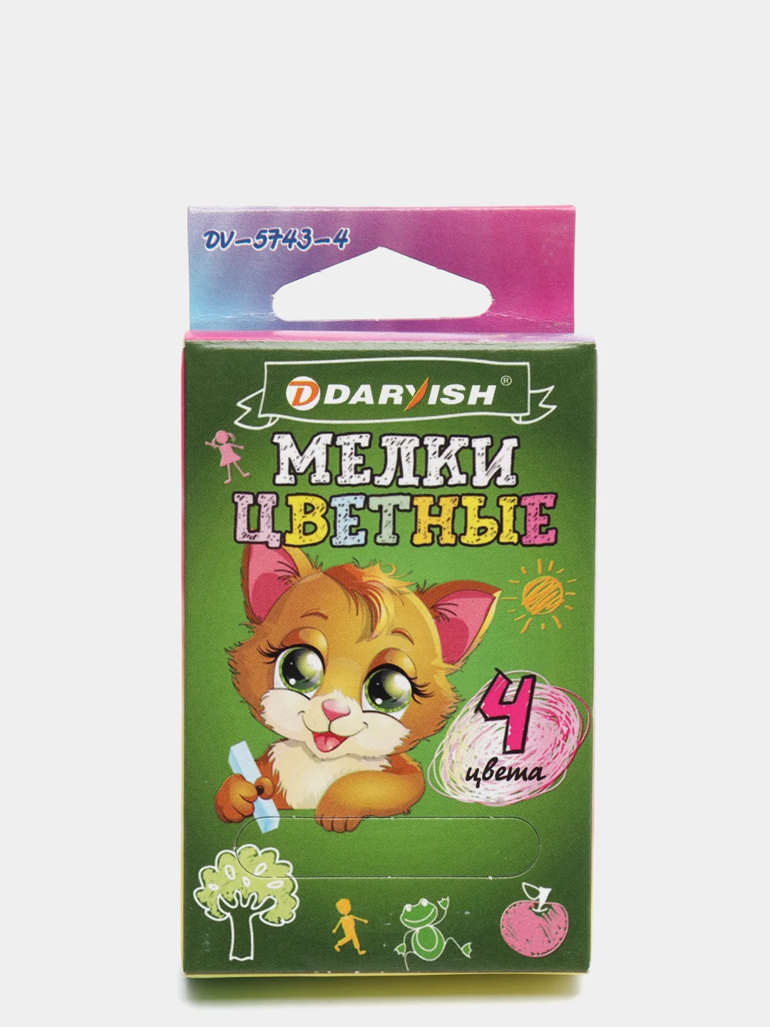 Белый мелки цветные