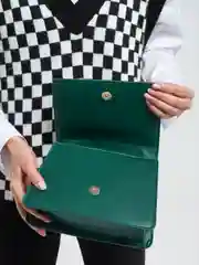 Зеленый сумка женская через плечо