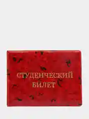 Обложка для студенческого билета, цвет красный