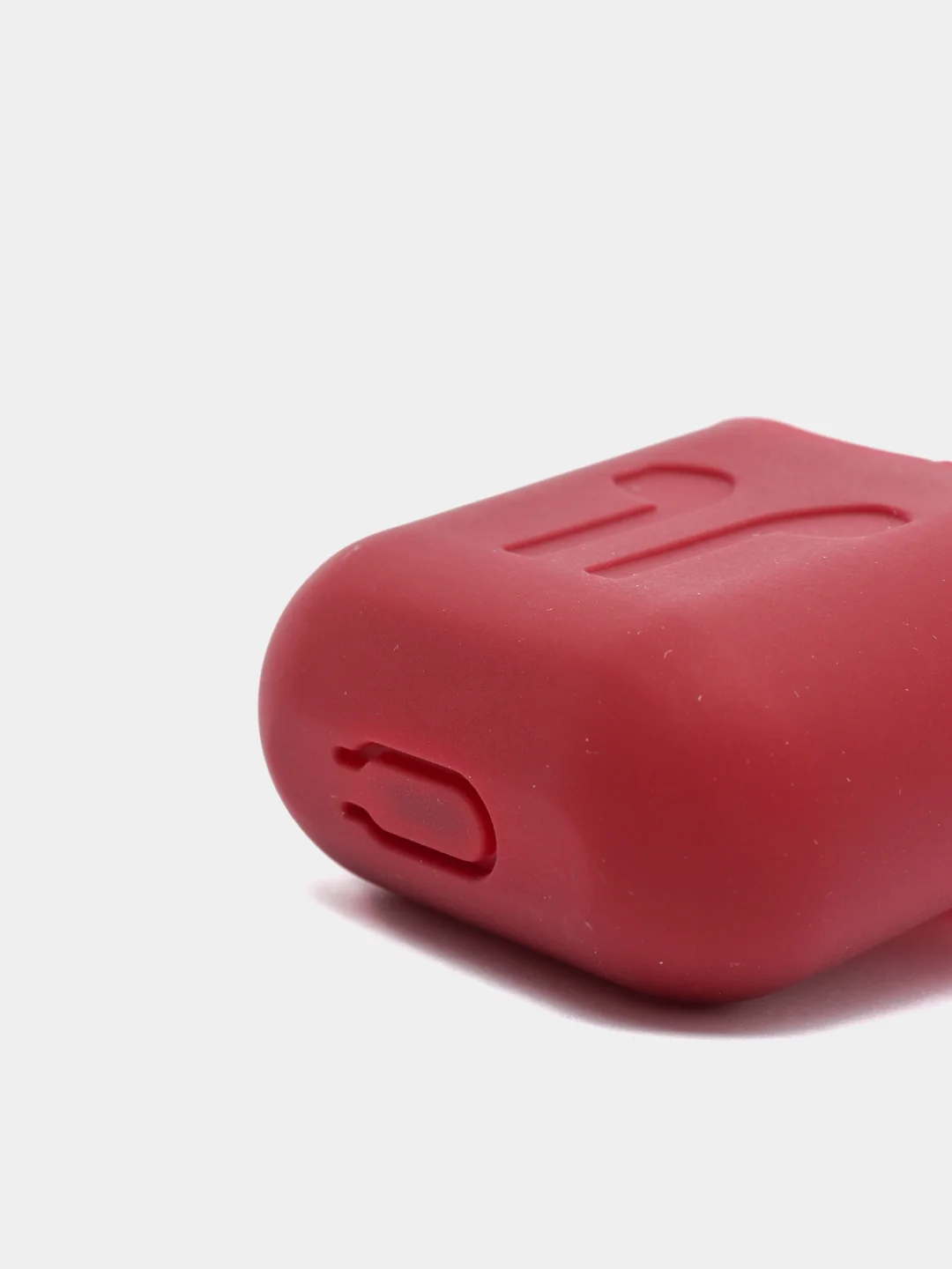 Багровый чехол для беспроводных наушников - бокса Airpods