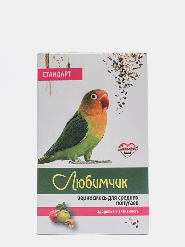 Корм для средних попугаев, Любимчик - здоровье и активность, 400 гр