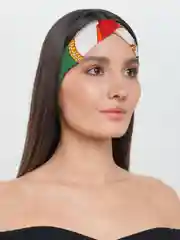 Зеленый повязка на голову женская - чалма