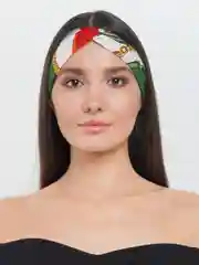 Зеленый повязка на голову женская - чалма