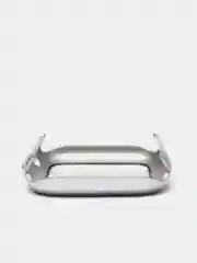 Серебряный бампер с защитным стеклом для Apple Watch 38/40/42/44 mm