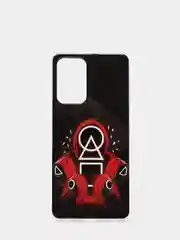 Кораллово-розовый чехол Samsung Galaxy A52 / A52s (Самсунг Галакси А52 / A52s) с рисунком Игра в кальмара