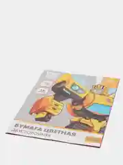 Бумага цветная двусторонняя, А4, 16 л., 16 цветов, Transformers