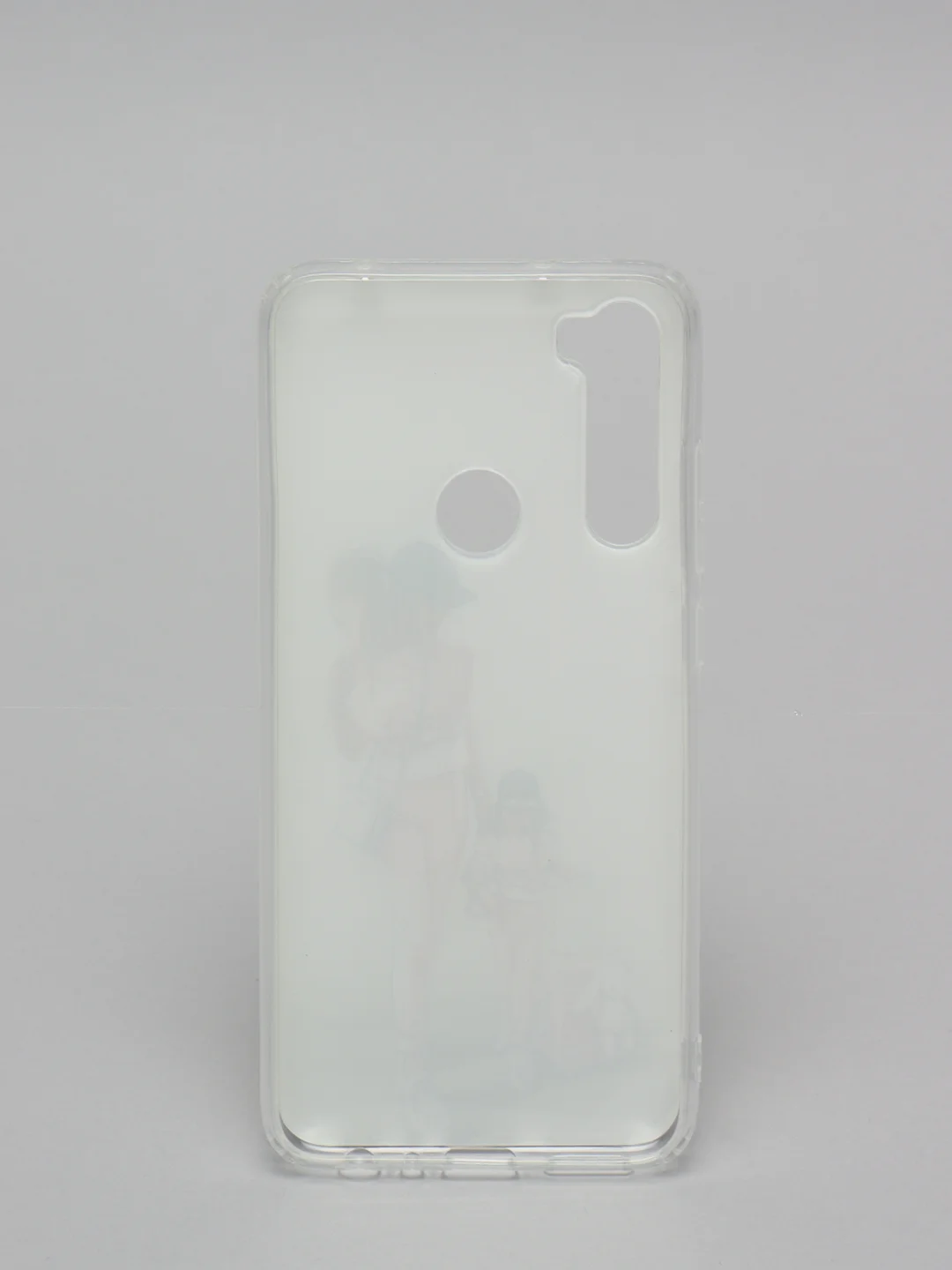 Бежевый чехол Xiaomi Redmi Note 8 / Redmi Note 8 2021 силиконовый с рисунком