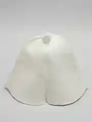 Белый шапка для бани, женская