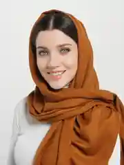 Светло-коричневый палантин однотонный Magic