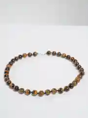 Бусы "Классика", из тигрового глаза, круглые, 10 мм, 46 см