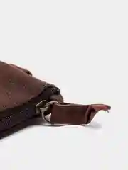 Коричневый косметичка пенал 18 см*11 см*3 см