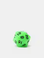 Зеленый кубик для D&D (Dungeons and Dragons, ДнД), Magic the Gathering, MTG, МТГ, д20, d20