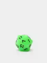 Зеленый кубик для D&D (Dungeons and Dragons, ДнД), Magic the Gathering, MTG, МТГ, д20, d20