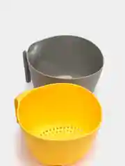 Желтый дуршлаг 2 в 1