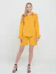 Оранжевый комплект рубашка и шорты Elmay