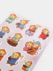 Багровый мультяшные детские наклейки