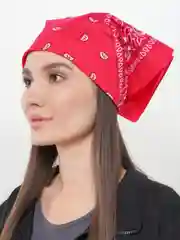 Фуксия бандана с принтом
