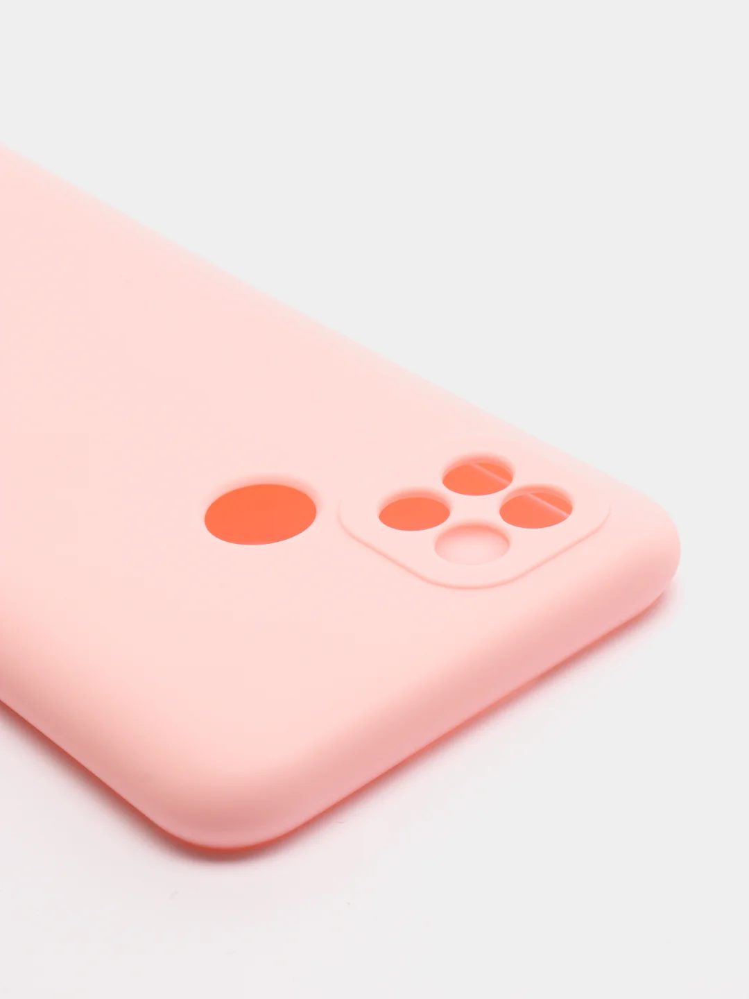 Розовый чехол силиконовый на REALME 8/8pro/8i/C21/C21Y/C3/C11(2021)