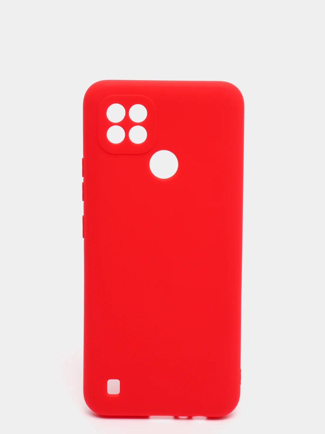 Красный чехол силиконовый на REALME 8/8pro/8i/C21/C21Y/C3/C11(2021)
