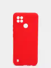 Красный чехол силиконовый на REALME 8/8pro/8i/C21/C21Y/C3/C11(2021)