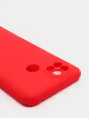 Красный чехол силиконовый на REALME 8/8pro/8i/C21/C21Y/C3/C11(2021)