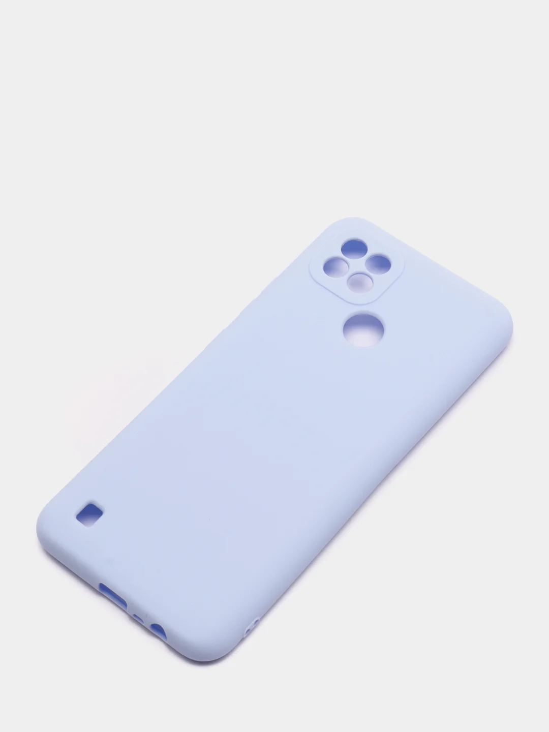 Сиреневый чехол силиконовый на REALME 8/8pro/8i/C21/C21Y/C3/C11(2021)
