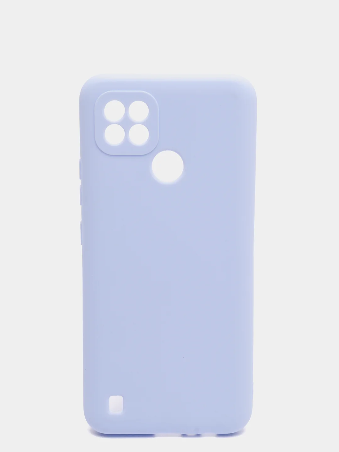 Сиреневый чехол силиконовый на REALME 8/8pro/8i/C21/C21Y/C3/C11(2021)