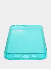 Бирюзовый чехол для iPhone 13 / 13 Pro / 13 Pro Max силиконовый, неоновый, плотный, прозрачный