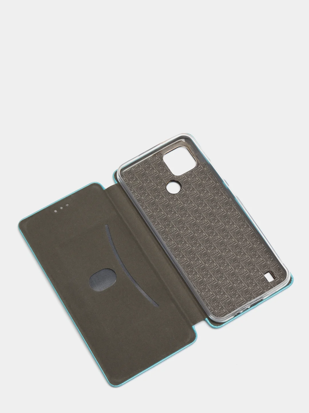 Голубой чехол-книжка для Realme C21 / C21Y