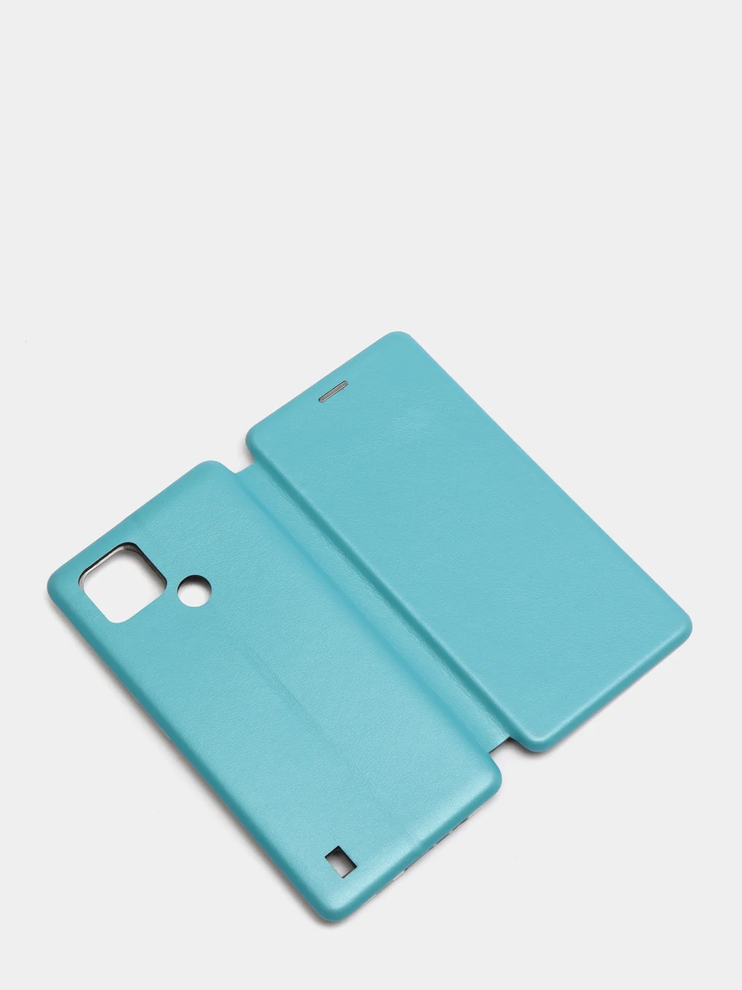 Голубой чехол-книжка для Realme C21 / C21Y