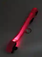 Розовый ошейник LED для собак и кошек светящийся, на батарейках