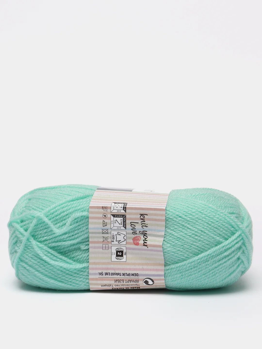 Мятный пряжа YarnArt "Baby", 50г, 150м, 100% акрил