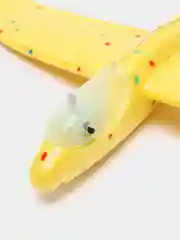 Желтый самолет из пенопласта