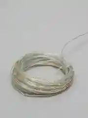 Серебряный новогодняя светодиодная гирлянда в виде металлической нити