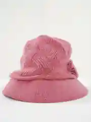 Розовый шляпа вязаная двойная
