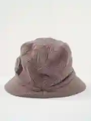 Серый шляпа вязаная двойная