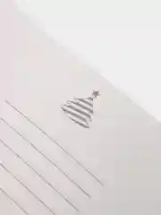 Горчичный новогодняя открытка с конвертом