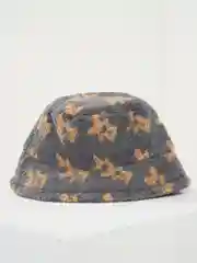 Молочный панама с мишками меховая