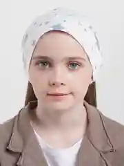 Косынка на резинке "Серые звёзды", хлопок