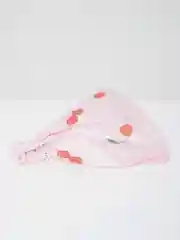 Косынка на резинке, хлопок, розовая вишня