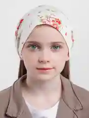 Косынка на резинке "Розочки", хлопок