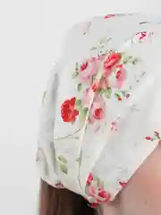 Косынка на резинке "Розочки", хлопок