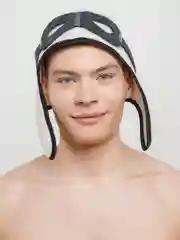 Алый шапка для бани и сауны, из войлока